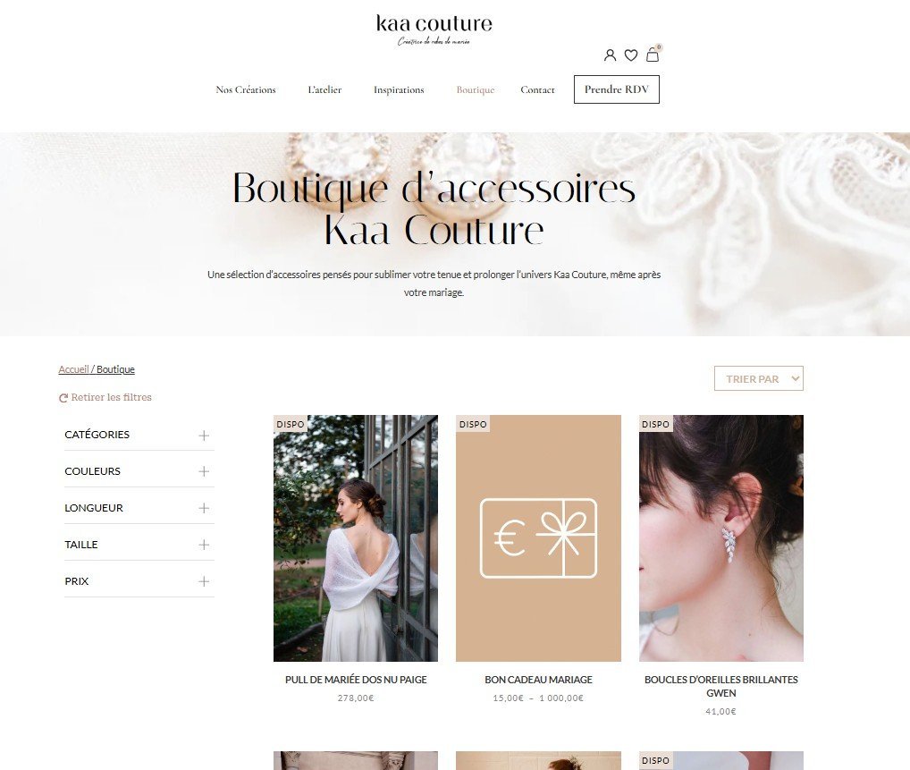 Kaa Couture, boutique en ligne