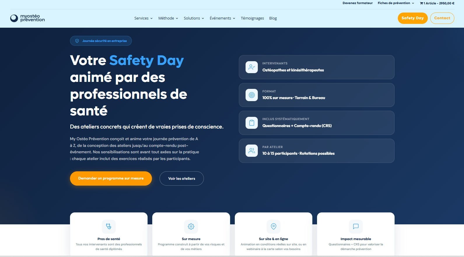 My Ostéo Prévention, safety day