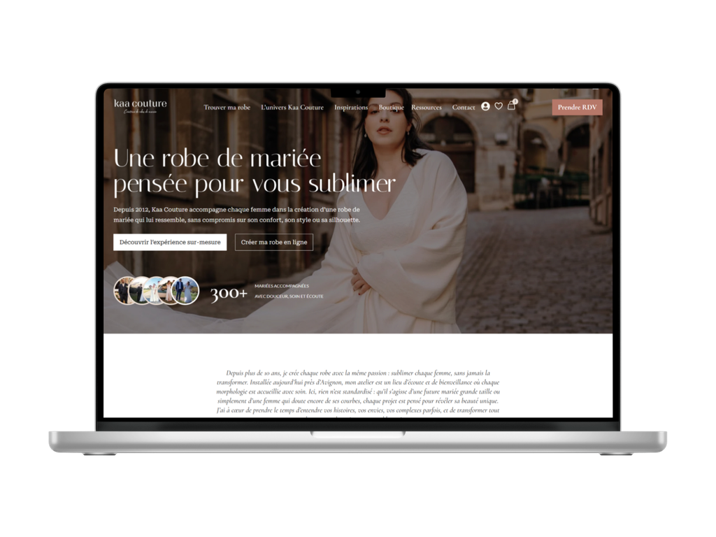 Réalisation webdesign Studio Paraflow : Kaa Couture