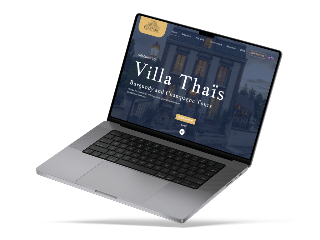 Réalisation webdesign Studio Paraflow : Villa Thaïs